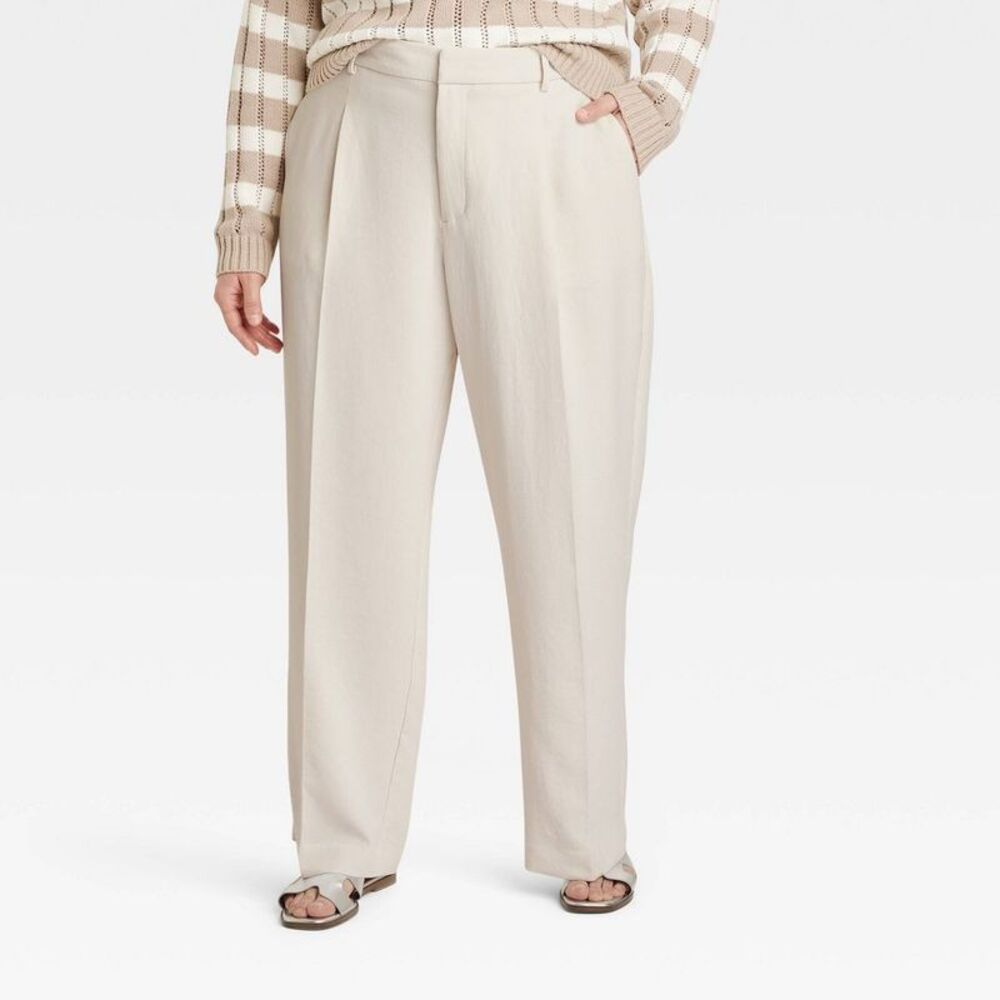 Women's Signature Crepe Essential Trouser - A New Day Off-White 17
